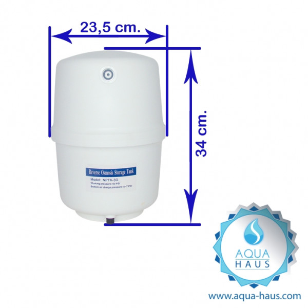 Vorratstank Wasserfilter Osmose-Anlage 3G (11,36 Liter) aus Plastik (Aqua-Haus)